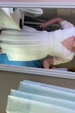 I picked this dress out to get married in July. I tried it on and it fit perfectly. The top is very strong and weighted while the bottom is flowy. It loved that it's layered underneath the bottom so it won't flow up if it's windy and not see-through. - Jennifer C.