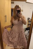 Dress for events. I really liked the dress. Sits well on the body. The dress is a bit heavy - OREL V.
