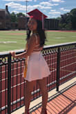 Perfect for grad pics! Back is super cute. Good material. - Jackie C.