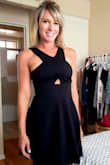 Great skater dress with a unique/contemporary top. Great for girls with bigger chests---I can almost go without a bra, the support is that good and flattering. - Coleen L.
