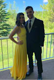 I'm 5'6" 140lbs and ordered a small. I absolutely loved this dress! The color was great, it was so comfortable, and the strings remained tight in the back making it easy to be in all day. It was a little longer than I expected but other than that it was great! - Alyssa T.