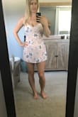 I love this, I have a long torso so was apprehensive about buying a romper online (camel toe situation), but this is perfect! Love the material. - Janina K.