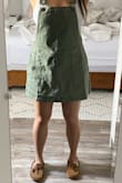 I have an hourglass shape [32 FF, 39" hips w/ booty] and purchased a large based on the others around the same weight/ height but this dress looks like a loose painting smock on me. Unfortunately with the craze of modern times, I totally forgot to request an exchange. I think this would be a super cute maternity dress though, so I'll be saving this  for whenever I become pregnant. [Not anytime soon! Lol]. 

PS- If you're tall, this dress will be super short. I'm 5'4" and the dress is short on me w/ the straps loose. - Bonnie B.