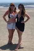 I love the fit of this bathing suit! I bought both colors!! :) I used a black sarong wrap around my waist too! - Jennifer C.