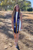 I wore this for grad photos, I was so impressed by the fit and quality of the material! Definitely one of my favorite dresses I own. - Madelyn H.