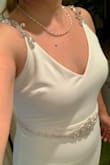 Few months ago I bought a totally different wedding dress here too, a beautiful dress perfect for my beach wedding, unfortunately due to covid our reception at the beach was canceled by the state and I had to look for a more simple dress for a home reception... I found this one and I added a few bling touches making the dress so perfect and it's just exactly what I needed for my 4th of July wedding reception... thanks Lulus for shipping it so quickly and making affordable dresses for all occasions as well as great quantity...
thanks again
Susy - Susy C.