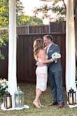 My fiancé and I had to postpone our wedding until next year but we decided to legally get married in our back yard.  This dress was perfect for a last-minute decision and turned out pretty great! - Erin W.