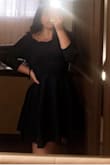 This dress was one of the purchases I've made. It is so nice it's beautiful the material of the dress was just perfect. It fit really nice and it makes you look curvy. Best decision I made - Arpe T.