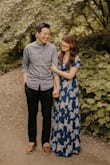 Loved the look of this dress for our engagement photos! The only thing I would look out for is that the wrap dress flares out more than I expected. Keep that in mind if you're someplace windy, or else you'll be pulling a constant Marilyn Monroe! - Michelle C.