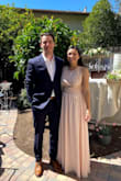 This dress was perfect for my cousins outdoor wedding! I did have to shorten it because the dress came long. I got a small and it fit around my boobs but I did had to pick the shoulders up a bit because the under boob was a little baggy. Dress fit perfectly after the altercations! - Erini M.