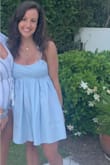 Adorable dress. I got so many compliments when I wore it out to dinner at the beach. Flattering, comfortable, and a great length. No bra required either even for my larger bust. Just do be careful because it wrinkles fairly easily. - Murfee J.