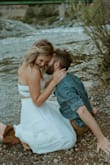 My husband and I took our 5 year wedding anniversary photos and this dress was amazing. It was everything I wanted! Didn't slip or shift at all. It was light and perfect. - Rebeccah M.