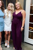 I wore this to my friend's bridal shower and I got compliments all night! It is super flattering and extremely comfortable. This jumpsuit is a game changer!! Only thing is it was a little long for me so I will need to hem it. - Ashley S.