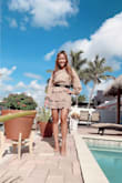 The dress is so beautiful. The color is just like the picture. It fits perfect! - Lai T.