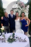 Purchased this dress for my friends backyard wedding and LOVED it. Hugged all the curves and was true to size. A bit short in the front though; when I sat I kept tugging to make sure I wasn't flashing anyone. But loved loved loved it and got several compliments on it! - Natalie A.