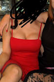 Had to get a replacement due to a faulty zipper but once the second dress came I was able to keep it and it worked out nicely. The material is thick enough that it holds you in where you need while also stretchy accentuating curves. Worked for my larger bust with a petite frame. - Desiree S.