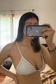 This is such a cute bikini top it's not see through and the white color is perfect for summer and makes you look tan. It does however run small, usually I get a medium in their tops, but since it is a bikini I had to size up 2 sizes to XL for a good fit. It doesn't provide any kind of support, but I really like that kind of vibe so I was okay with that. For bigger boobs it does show some cleavage and side boob, but it's overall super cute for summer! - Niki V.