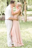 Y'all girls know this struggle. I'm never able to find maxi dresses that are long enough, but this dress was perfect! 5'9 and still had a bit of a train on the back, even with 3 inch heels. Love the movement of the fabric, perfect for my engagement shoot! - Courtney W.