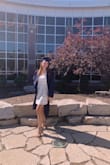 I absolutely loved this dress! It was super comfortable and fit me perfectly! I'm super tall to begin with, but the length of the dress was just right for me. The tie in the back was also super helpful if you want to loosen or tighten around the waist. I wore this for my graduation and I plan on wearing it during summer too!! - Emma A.