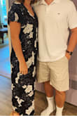 I love this jumpsuit so much! I wore it out to dinner for my boyfriend's birthday. It is flowy, comfortable, and so fashionable! The length is great and not too long! The waist is perfectly cinched to your liking because it has a tie in the back. I wore a cami underneath because it is definitely revealing, but otherwise such a good purchase! - Carly M.