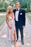 I ordered this dress to wear to a black tie wedding. I received so many compliments. The only change I had to make to the dress was hem the train a few inches. It fit perfectly otherwise, & the back of the dress was gorgeous as well! Definitely recommend! - Elizabeth H.