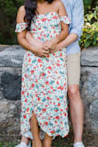 This dress is my favorite! It is so cute for summer. I wore this for my engagement pictures and it was perfect. It does run a little big and the top portion is stretchy. Highly recommend this dress! - Alyssa M.