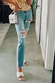 I love these jeans SO much! They fit perfects and they feel amazing! Literally my favorite pair of jeans! - Kaley C.