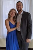 This dress was absolutely perfect. The lace-up back could be adjusted so it was a great fit! I loved it so much I bought it in another color. - Tricia M.