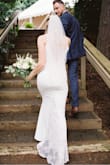 I was so happy with this dress! My wedding was postponed due to you know what and I wanted to save my original dress for next years reception. When I found this dress and tried it on it was the perfect amount of simple and elegant for our immediate family ceremony. :) - Courtney A.