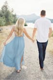 The best simple flowy dress for an engagement shoot! - Courtney A.