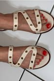 I never wear slide sandals.  I don't like my feet exposed but I fell in love with this pair. Those are extremely comfortable, very beautiful and classy. They wrap the foot well so it's steady. Can be worn with jeans, shorts or a summer dress. One thing is my right shoe came stretched out, so I have to return them, sadly. I am hoping I will be able to exchange for another pair. I'm disappointed about that. - Mariya S.