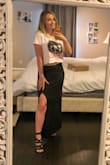 I needed a new black maxi skirt and this one was perfect. I can dress it up or down and the slit adds a bit of sexiness to it. - Kimberly R.