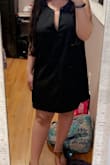 Overall it was a wonderful airy dress, I loved it so much! Unfortunately, after only 3 wears the Gold bar detached and would not go back in its spot. I loved the dress, it fit perfectly other than a little bit of a deep neckline but I was disappointed with the gold bar coming loose. - Chrissy Y.