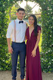 Dress was perfect for a summer wedding I attended. Lightweight but good quality material kept me cool during the hot evening. The dress was long for my small size but 3 heels made the length perfect. The dress came off the shoulders a bit but did not slip at all. I was able to move and dance a lot without feeling restricted. I felt like a princess in this dress, I highly recommend it for a formal evening. I love the low V in the front and the many details of this dress that made me feel sexy. - Emerol C.