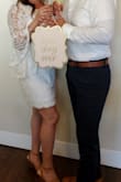 Dress is beautiful and gives it an elegant look. Beautiful last minute wedding dress. - Adriana G.