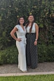This jumpsuit is so beautiful and flattering! I got a lot of compliments on it, and it's so breezy to wear! I had to hem it, but I'm short so that's pretty usual for me. - Hannah A.
