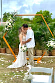 This dress was everything I could've wanted and more. It is a snug fit and is true to size. The lace detail is of high quality and for the price, can't be beaten. Since I'm short I had to have it altered, but other than that it was perfect for my backyard wedding. I'm so glad I went with this dress. - Tricia K.