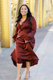 I needed to hem this dress, but I'm used to that. Fit great and looked amazing in photos. - Alexandria K.