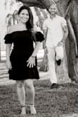 Comfortable, Beautiful, True to Size. Wore this dress for our engagement photoshoot - Stephanie C.