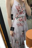 Wore this to a backyard reception. Originally ordered a size M but it was way too big. I do have a smaller bust so the class on the chest part didn't exactly work for me but pinning it with a safety pin was super easy and worked well. Dress is also a little long so I'd suggest getting at least 3 inch shoes unless you're on the taller side. Love the wrap strings as well, completely sturdy and looked good, also didn't have to worry about the slit showing things I didn't want to show. Nothing was see-through and wasn't super heavy but also not cheap feeling or too light weight. Great quality and also adjustable straps!!! Shipping is pretty fast though I did get 3 day. The return for the original dress was also pretty speedy, maybe 2-3 weeks (including shipping it back). - Rama S.