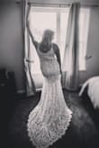 Bought this dress last minute with two weeks to go until wedding day, I usually wear a Large or XL and went with the XL for room in the bust area. It fit PERFECT! I wore a strapless bra for support and the adjustable straps did the rest! Everyone loved this dress! It was a bit long on me, but I didn't wear heels, probably would have been perfect with a 3 inch heel for my height. Gorgeous dress! - Chandler K.