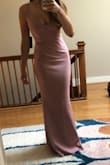 Beautiful dress and hugs every curve without being too tight. Thick fabric gives smooth overall look. I typically purchase smalls but after buying and returning another lulus dress in small I decided to go for an XS. Not sure what the reviews about it being short are about. I am 5'6" and will need at leasttttt 4 inch heels to avoid a hem. - Megan T.
