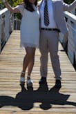 Loved the way this dress looked! I used it for my court ceremony/marriage! It is perfect for someone who is insecure about fat in your arms or body shape, etc.! I loved that it was loose and showed some legs and quads! - Analia A.
