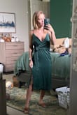 I'm thinking about making my bridesmaids wear this one for our summer wedding, in a different color, so I got it to try it on before making everybody buy it and I'm in love!!! The fit is soooo pretty, elegant yet sexy, and very cute even on a petite frame. - Marion D.