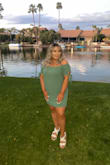 Wore mine for a bridal shower and I loved it! Got many compliments on it! I read reviews before so I ordered a Medium instead of my usual large, perfect fit! - Ashley C.