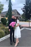 Wore this dress to my engagement party and got so many compliments! It's a longer dress, so I'd recommend it for taller girls unless you like that almost maxi look. Quality was amazing and dress was designed very well. Love it! - Alina