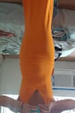 Took a chance on this orange gown because it was the only color on sale and I love the cut off this dress. I typically wear more basic colors, so I'm glad I added this bright dress to my wardrobe! Quality is amazing. I can totally see this as a wedding, bridesmaids, event, etc. Thx to all the reviewers who helped me pick my size. The XS fit me like a glove. Only alteration I will need is the length as accepted as I'm petite. Can't wait to wear it with my new Lulus golden heels! - RISS R.