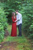 Wore this dress for engagement photos and I was very happy with it! This dress was amazingly comfortable - I had no problem doing an (easy) hike while wearing it. It's flowy and very flattering, and definitely gives you opportunity to show off some leg or chest if you're feeling like it. The dress is definitely less purple than shown on the model.
I do wish I had not worn a legitimate bra with this dress because the fabric is thin enough where you could see the straps. It is noticeable if you could see my back in pictures. it's also just a tiny bit long - in my pictures I was barefoot or wearing sandals and you could see it pool just a bit at the bottom. I personally loved that but some other people may not.
All in all 10/10 and I am considering just wearing it around the house so I feel like a princess. - Melanie P.