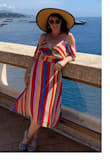 Fun colorful dress lightweight for vacation. - Tracy C.