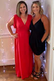 It was absolutely perfect for a friends wedding on the 4th of July! I received so many compliments! It was really long on me and I had to have about 5-6 inches taken off the bottom and I wore 3 inch heels. The top was loose when I sat down but I do have a short torso. I like it so much I just purchased it in a different color! - Alison Y.